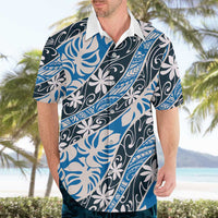 Ninamu Tahiti Tiare Monstera Hawaiian Shirt Polynesian Pattern Curve Style - Polynesian Pride