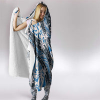 Ninamu Tahiti Tiare Monstera Hooded Blanket Polynesian Pattern Curve Style LT01 - Polynesian Pride