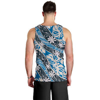 Ninamu Tahiti Tiare Monstera Men Tank Top Polynesian Pattern Curve Style LT01 - Polynesian Pride