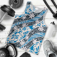 Ninamu Tahiti Tiare Monstera Men Tank Top Polynesian Pattern Curve Style LT01 - Polynesian Pride
