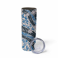Ninamu Tahiti Tiare Monstera Skinny Tumbler Polynesian Pattern Curve Style LT01 - Polynesian Pride