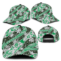 Matie Tahiti Tiare Monstera Classic Cap Polynesian Pattern Curve Style - Polynesian Pride