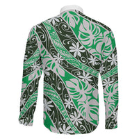 Matie Tahiti Tiare Monstera Family Matching Summer Maxi Dress and Hawaiian Shirt Polynesian Pattern Curve Style LT01 - Polynesian Pride