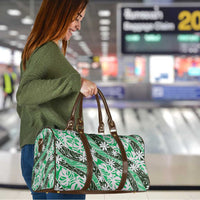 Matie Tahiti Tiare Monstera Travel Bag Polynesian Pattern Curve Style - Polynesian Pride