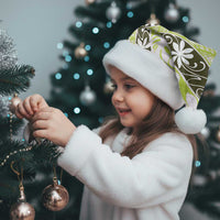 Olive Tahiti Tiare Monstera Christmas Santa Hat Polynesian Pattern Curve Style LT01 - Polynesian Pride