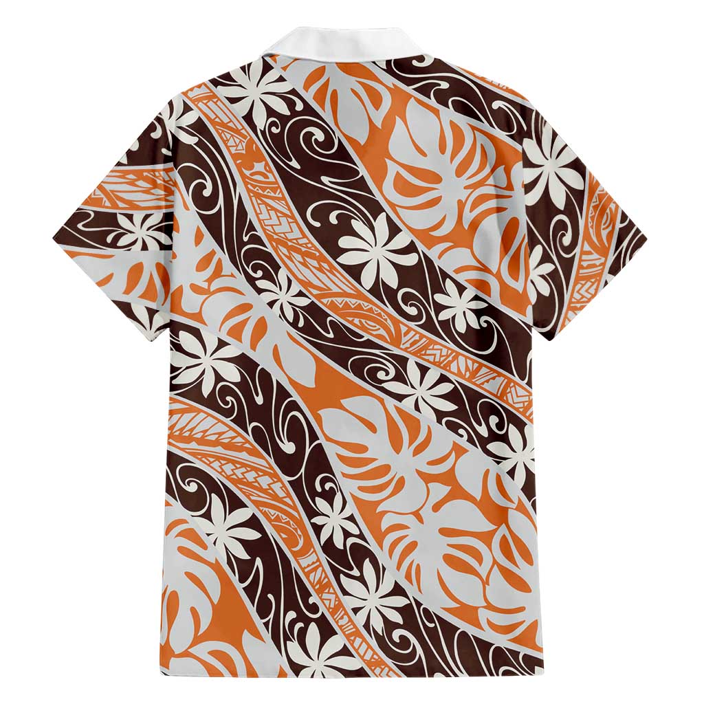 Puatou Tahiti Tiare Monstera Family Matching Mermaid Dress and Hawaiian Shirt Polynesian Pattern Curve Style LT01 - Polynesian Pride