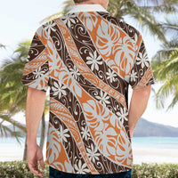 Puatou Tahiti Tiare Monstera Hawaiian Shirt Polynesian Pattern Curve Style - Polynesian Pride