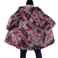 Tarona Tahiti Tiare Monstera Cloak Polynesian Pattern Curve Style - Polynesian Pride