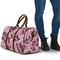 Tarona Tahiti Tiare Monstera Travel Bag Polynesian Pattern Curve Style - Polynesian Pride