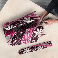 Tarona Tahiti Tiare Monstera Umbrella Polynesian Pattern Curve Style - Polynesian Pride