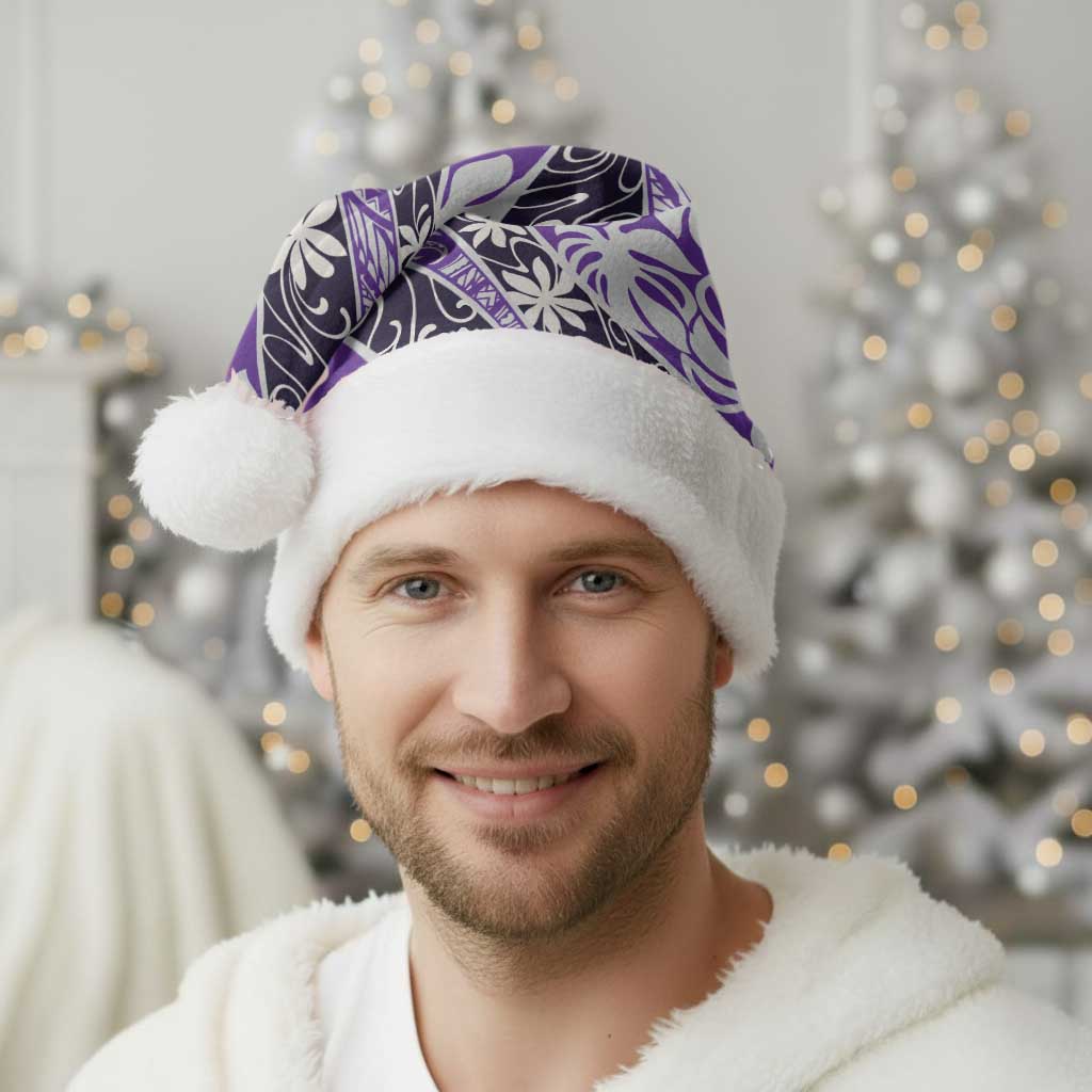 Vareau Tahiti Tiare Monstera Christmas Santa Hat Polynesian Pattern Curve Style - Polynesian Pride