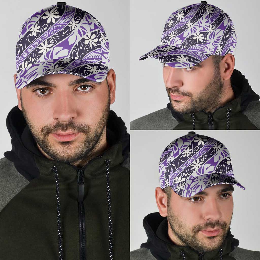 Vareau Tahiti Tiare Monstera Classic Cap Polynesian Pattern Curve Style - Polynesian Pride