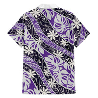 Vareau Tahiti Tiare Monstera Family Matching Off The Shoulder Long Sleeve Dress and Hawaiian Shirt Polynesian Pattern Curve Style LT01 - Polynesian Pride