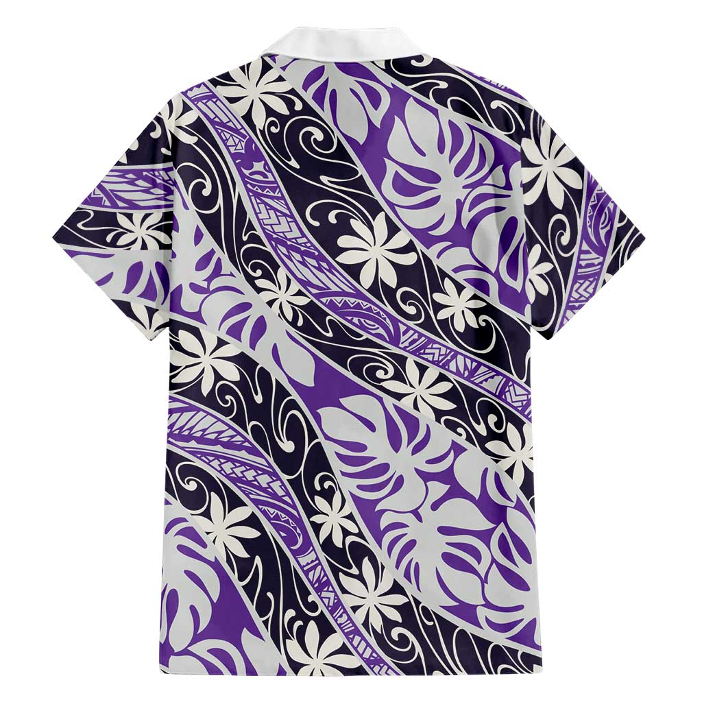 Vareau Tahiti Tiare Monstera Hawaiian Shirt Polynesian Pattern Curve Style - Polynesian Pride