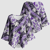 Vareau Tahiti Tiare Monstera Kimono Sleeve Blouse Polynesian Pattern Curve Style - Polynesian Pride