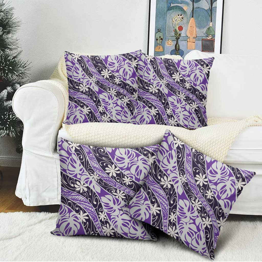 Vareau Tahiti Tiare Monstera Pillow Cover Polynesian Pattern Curve Style LT01 - Polynesian Pride