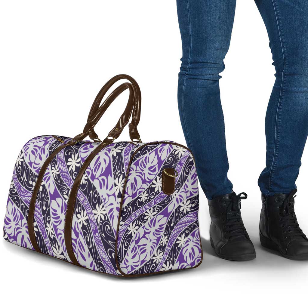 Vareau Tahiti Tiare Monstera Travel Bag Polynesian Pattern Curve Style - Polynesian Pride