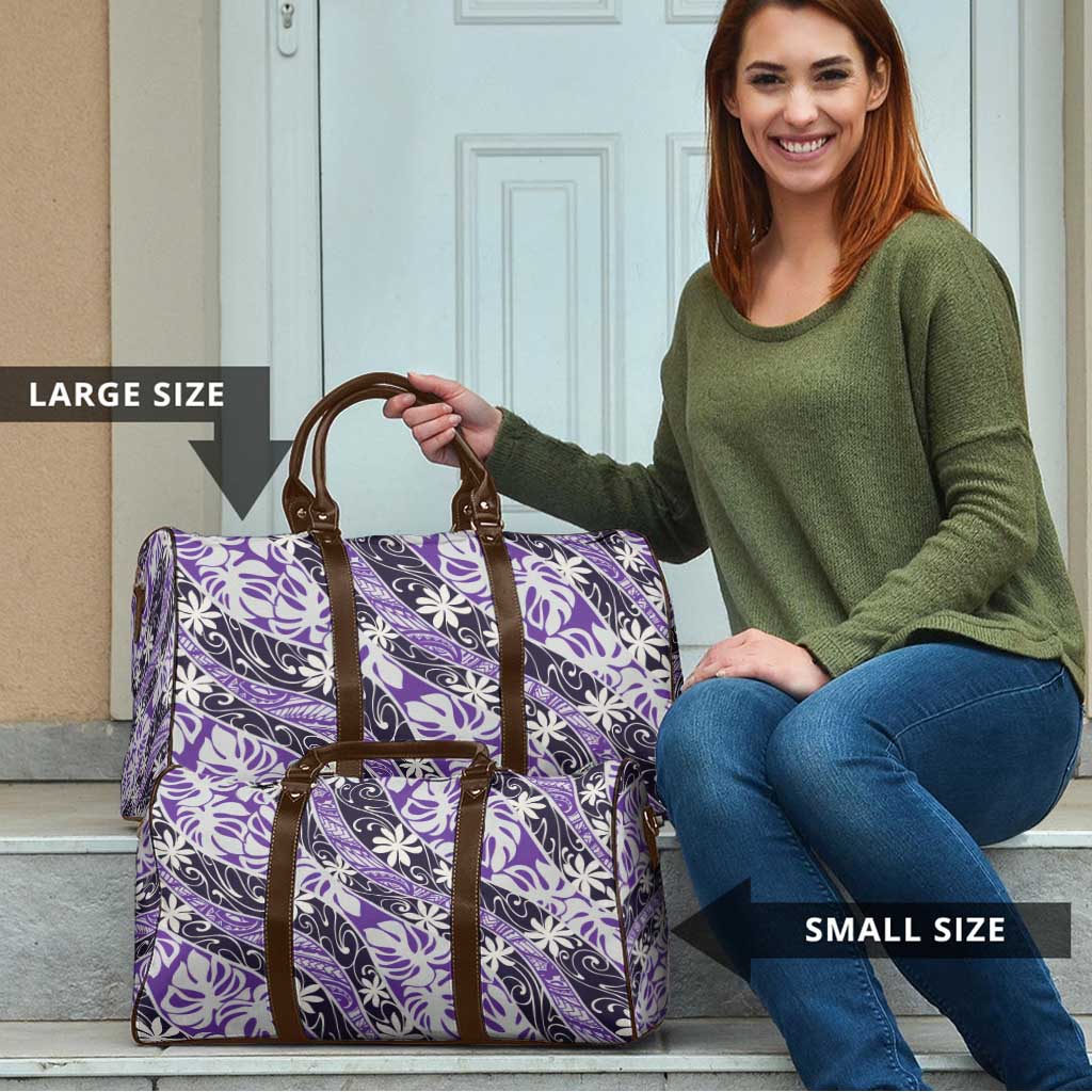 Vareau Tahiti Tiare Monstera Travel Bag Polynesian Pattern Curve Style - Polynesian Pride