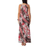 Uteute Tahiti Tiare Monstera Family Matching Tank Maxi Dress and Hawaiian Shirt Polynesian Pattern Curve Style LT01 - Polynesian Pride