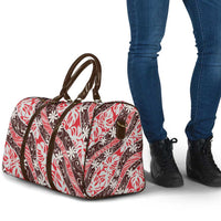 Uteute Tahiti Tiare Monstera Travel Bag Polynesian Pattern Curve Style LT01 - Polynesian Pride