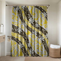 Rearea Tahiti Tiare Monstera Bathroom Set Polynesian Pattern Curve Style - Polynesian Pride