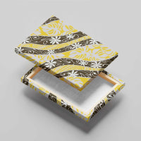 Rearea Tahiti Tiare Monstera Canvas Wall Art Polynesian Pattern Curve Style LT01 - Polynesian Pride