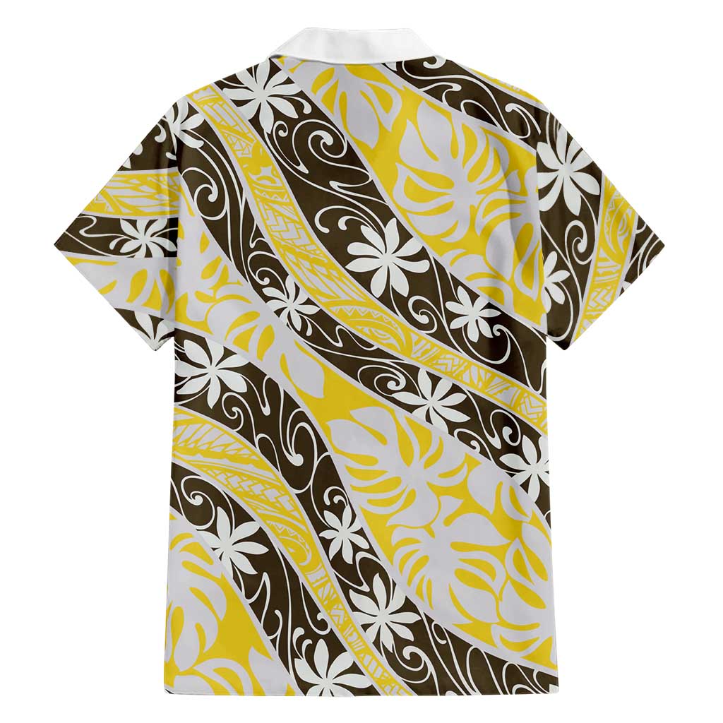 Rearea Tahiti Tiare Monstera Family Matching Long Sleeve Bodycon Dress and Hawaiian Shirt Polynesian Pattern Curve Style LT01 - Polynesian Pride
