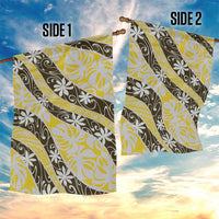 Rearea Tahiti Tiare Monstera Garden Flag Polynesian Pattern Curve Style LT01 - Polynesian Pride