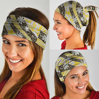 Rearea Tahiti Tiare Monstera Neck Gaiter Polynesian Pattern Curve Style - Polynesian Pride