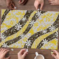 Rearea Tahiti Tiare Monstera Puzzle Polynesian Pattern Curve Style - Polynesian Pride