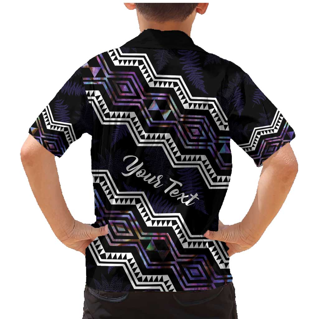Personalised Taniko Aotearoa Mix Paua Shell Family Matching Mermaid Dress and Hawaiian Shirt Niho Taniwha Lilac Glitter LT01 - Polynesian Pride