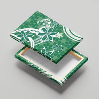 Hawaii Pupuala Plumeria Green Canvas Wall Art Polynesian Pattern LT01 - Polynesian Pride