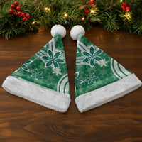 Hawaii Pupuala Plumeria Green Christmas Santa Hat Polynesian Pattern LT01 - Polynesian Pride