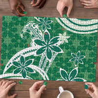 Hawaii Pupuala Plumeria Green Puzzle Polynesian Pattern LT01 - Polynesian Pride