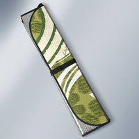 Hawaii Pupuala Plumeria Olive Green Auto Sun Shade Polynesian Pattern LT01 - Polynesian Pride
