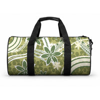 Hawaii Pupuala Plumeria Olive Green Duffle Bag Polynesian Pattern LT01 One size Olive Green - Polynesian Pride