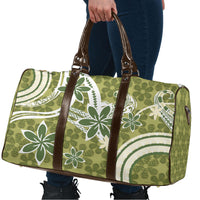 Hawaii Pupuala Plumeria Olive Green Travel Bag Polynesian Pattern LT01 - Polynesian Pride