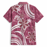 Hawaii Pupuala Plumeria Pink Hawaiian Shirt Polynesian Pattern LT01 - Polynesian Pride