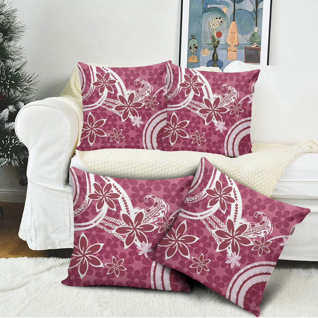 Hawaii Pupuala Plumeria Pink Pillow Cover Polynesian Pattern LT01 - Polynesian Pride