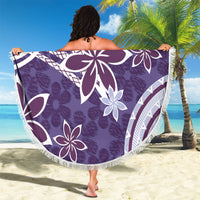 Hawaii Pupuala Plumeria Purple Beach Blanket Polynesian Pattern LT01 - Polynesian Pride