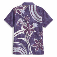 Hawaii Pupuala Plumeria Purple Hawaiian Shirt Polynesian Pattern LT01 - Polynesian Pride