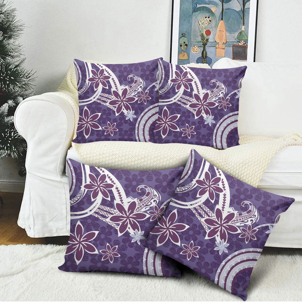 Hawaii Pupuala Plumeria Purple Pillow Cover Polynesian Pattern LT01 - Polynesian Pride