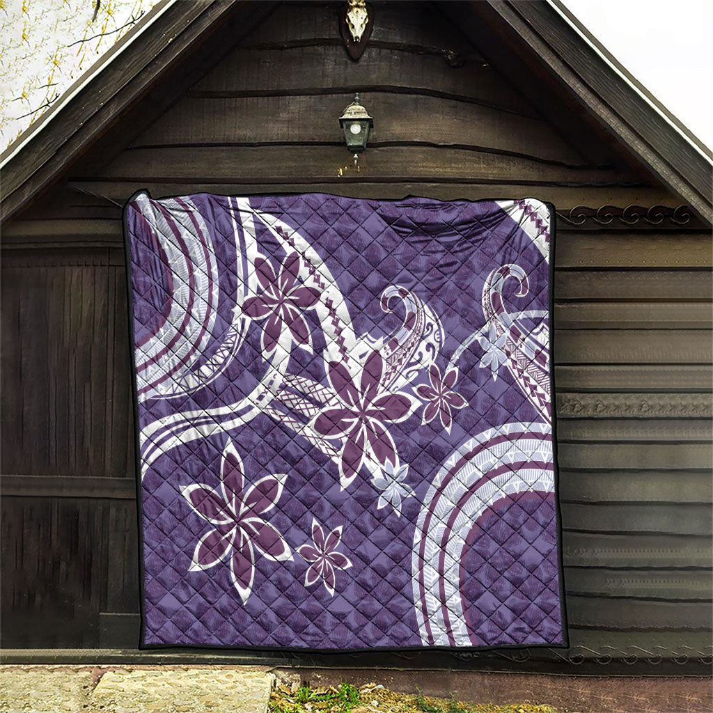 Hawaii Pupuala Plumeria Purple Quilt Polynesian Pattern LT01 - Polynesian Pride