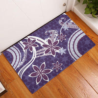 Hawaii Pupuala Plumeria Purple Rubber Doormat Polynesian Pattern LT01 - Polynesian Pride
