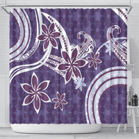 Hawaii Pupuala Plumeria Purple Shower Curtain Polynesian Pattern LT01 - Polynesian Pride