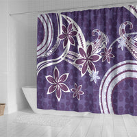 Hawaii Pupuala Plumeria Purple Shower Curtain Polynesian Pattern LT01 - Polynesian Pride