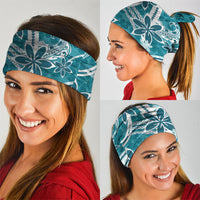 Hawaii Pupuala Plumeria Teal Neck Gaiter Polynesian Pattern LT01 - Polynesian Pride