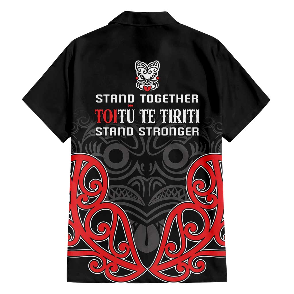 Toitu Te Tiriti 1840 Aotearoa Family Matching Off Shoulder Maxi Dress and Hawaiian Shirt Stand Together Stand Stronger LT01 - Polynesian Pride