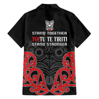 Toitu Te Tiriti 1840 Aotearoa Family Matching Tank Maxi Dress and Hawaiian Shirt Stand Together Stand Stronger LT01 - Polynesian Pride