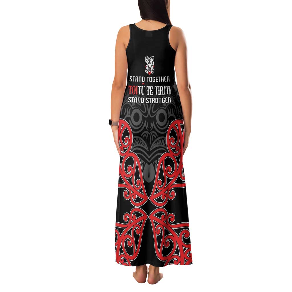 Toitu Te Tiriti 1840 Aotearoa Family Matching Tank Maxi Dress and Hawaiian Shirt Stand Together Stand Stronger LT01 - Polynesian Pride